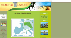 Desktop Screenshot of menorca-tips.com